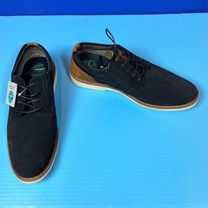NEW Men’s Nunn Bush Comfort Gel Memory Foam Navy Leather Oxfords Shoes 13